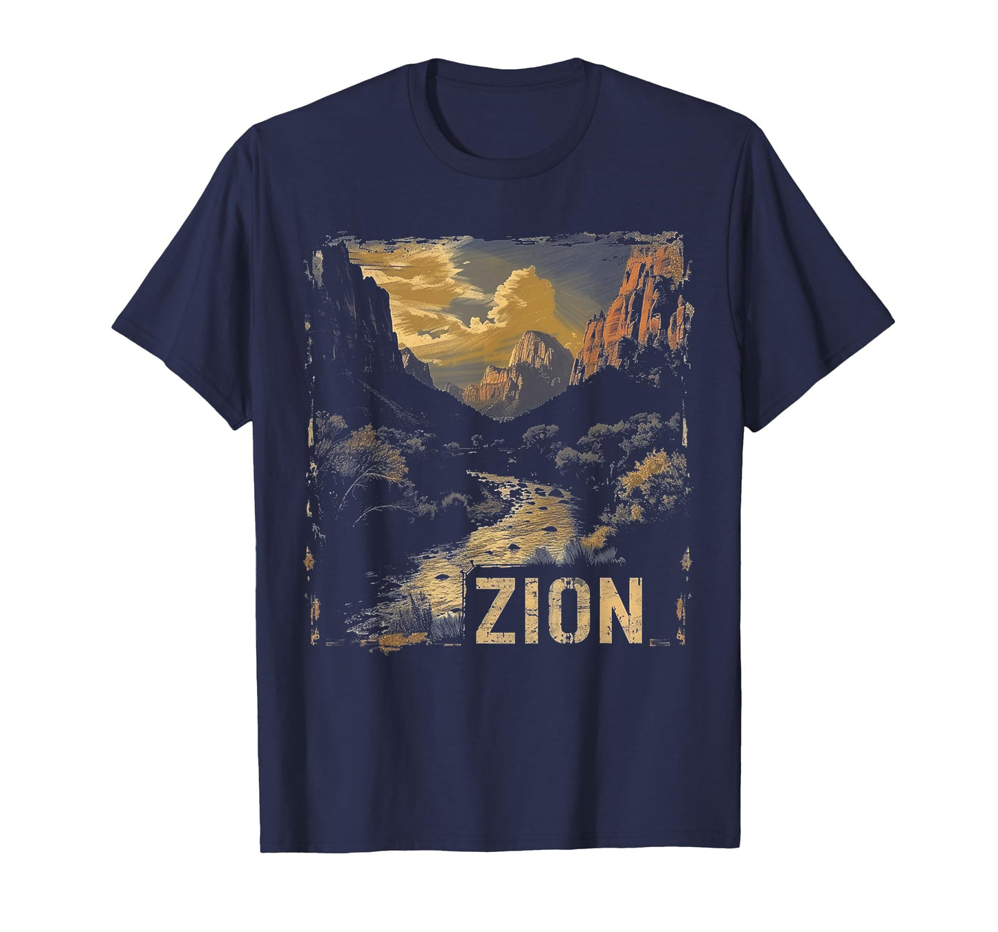 Zion - US National Park Vintage Men Women Kids Retro T-Shirt