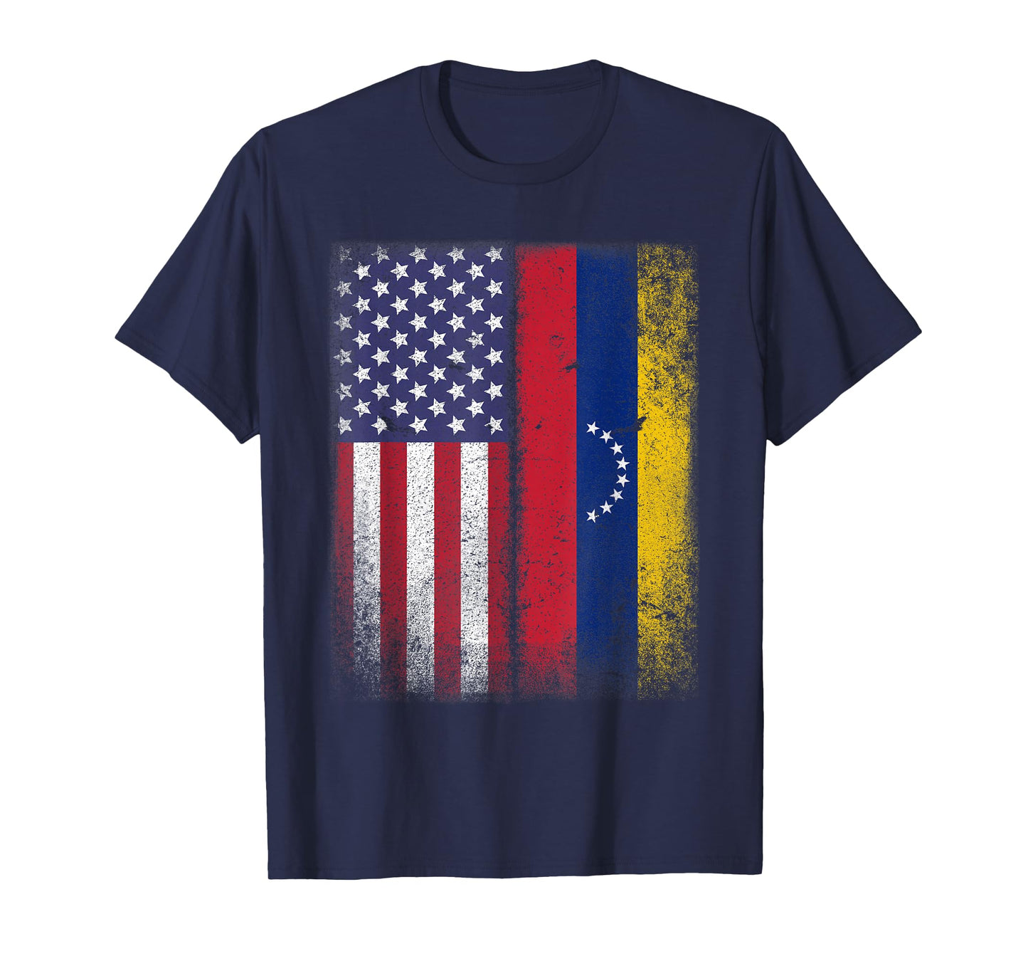 Venezuelan Roots American Grown Venezuela Usa Flag America T-Shirt