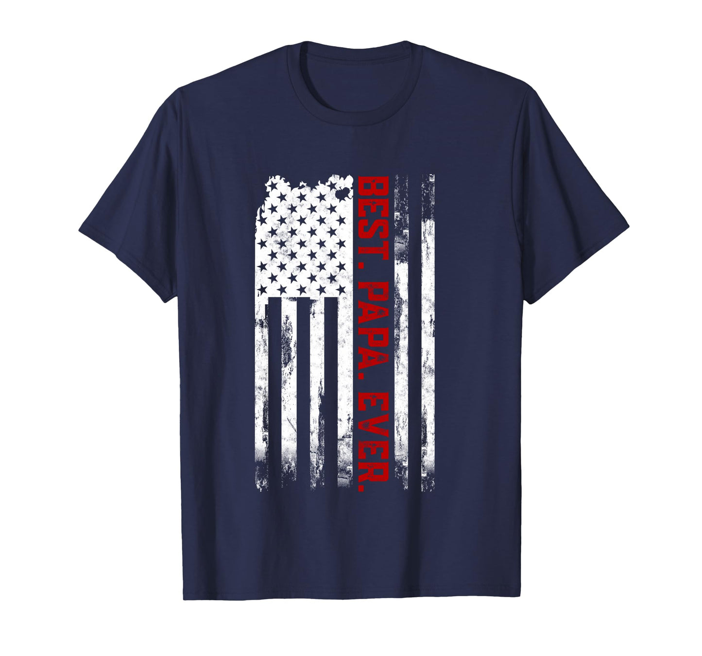 Best Papa Ever American USA flag Father’s Day gift for Papa Long Sleeve T-Shirt