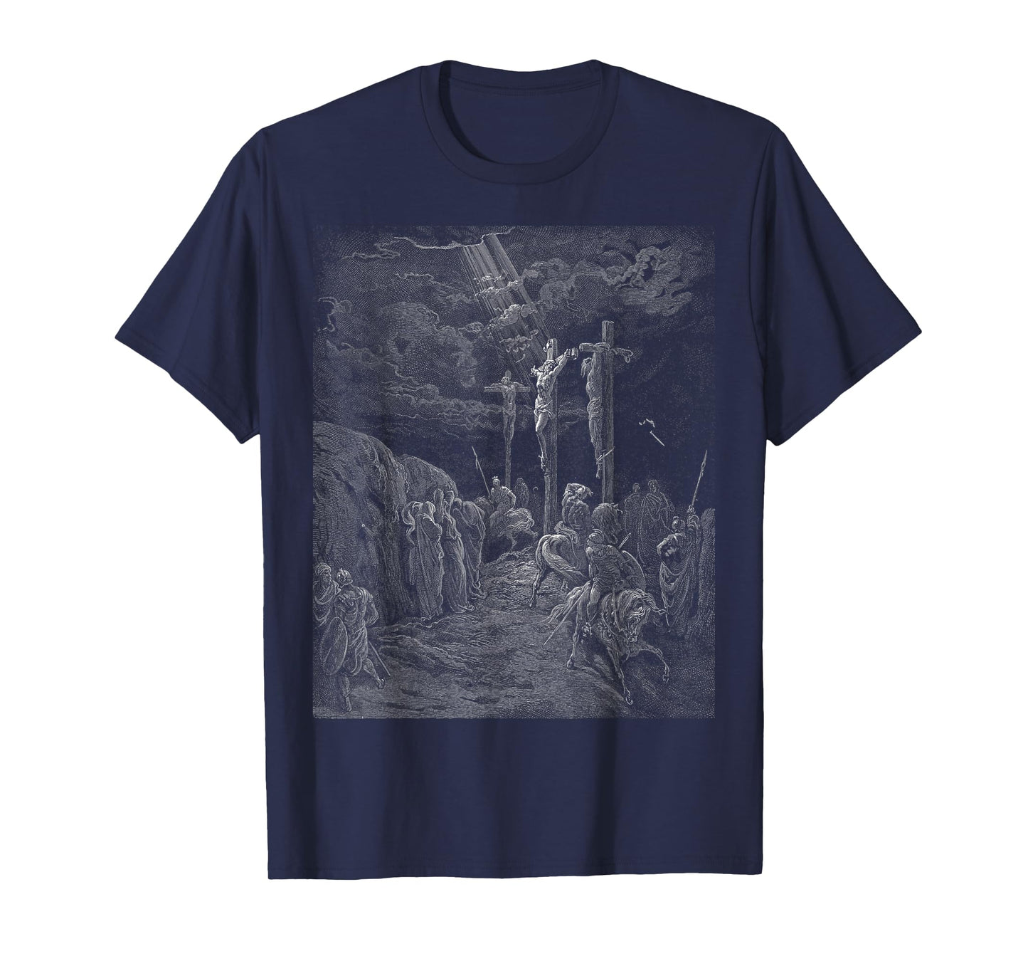 The Crucifixion of Jesus Vintage Gustave Dore Biblical Art T-Shirt