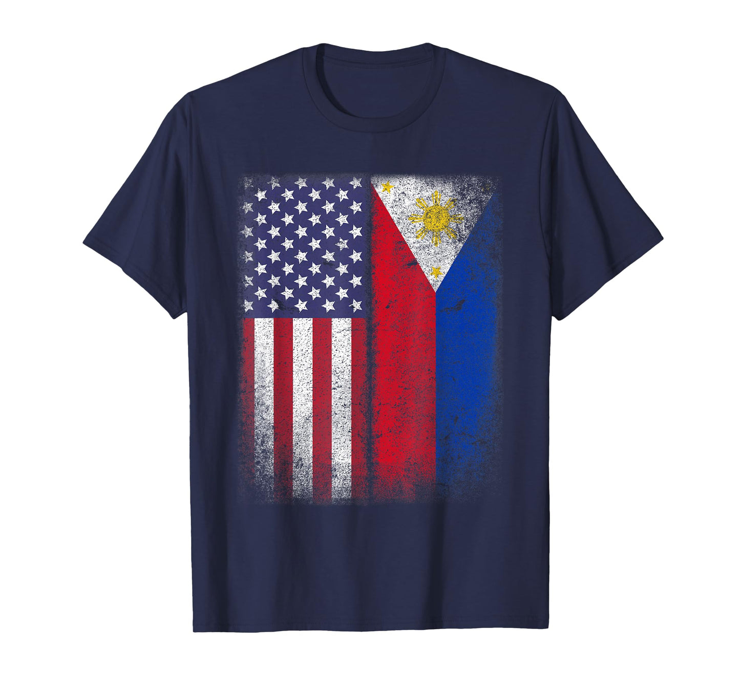 Filipino Roots American Grown Philippines USA Flag America T-Shirt