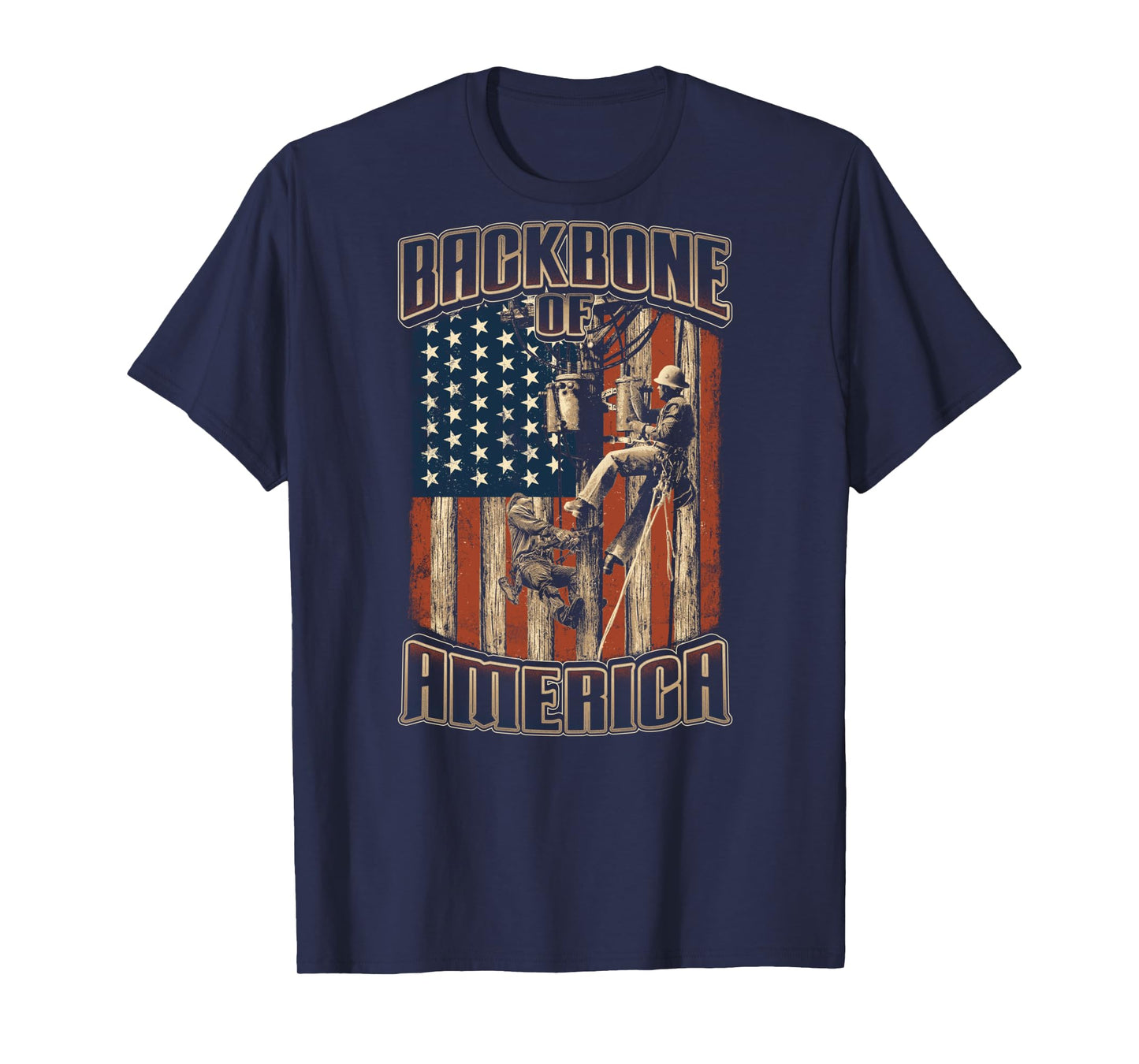 Lineman Tshirt Lineman American Flag USA Flag Lineman Tshirt