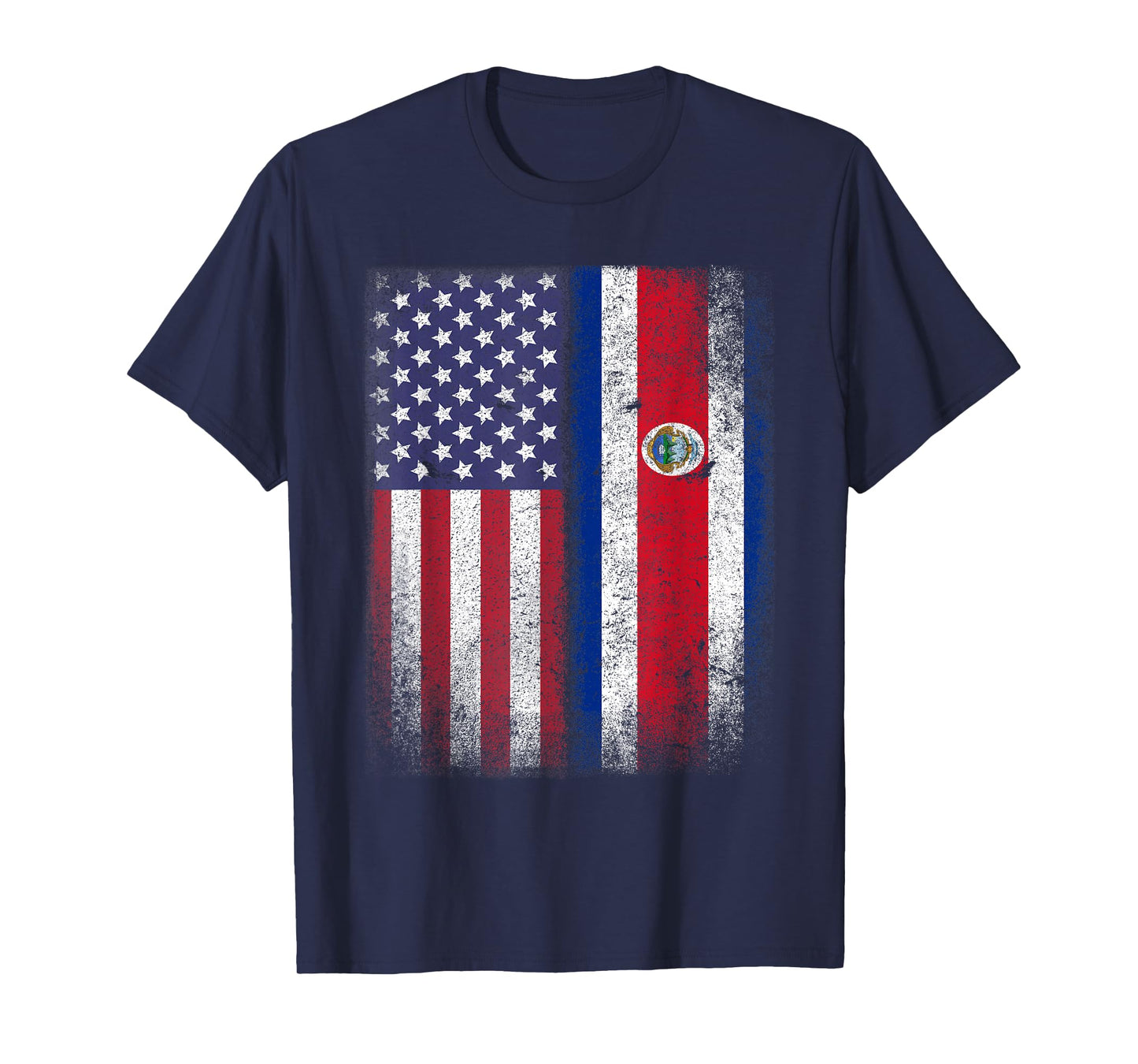 Costa Rican American Flag Costa Rica USA Gift America T-Shirt