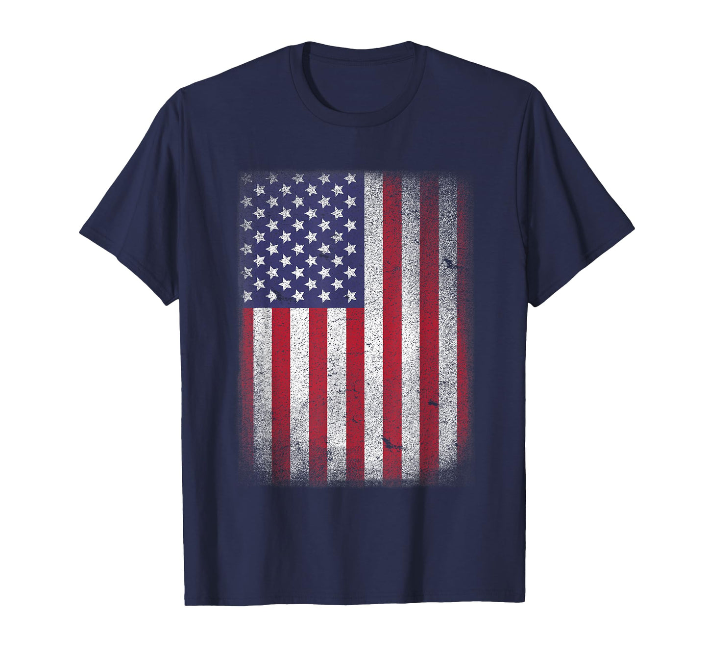 USA Flag 4th July American Red White Blue Star Stripes 4 Day T-Shirt