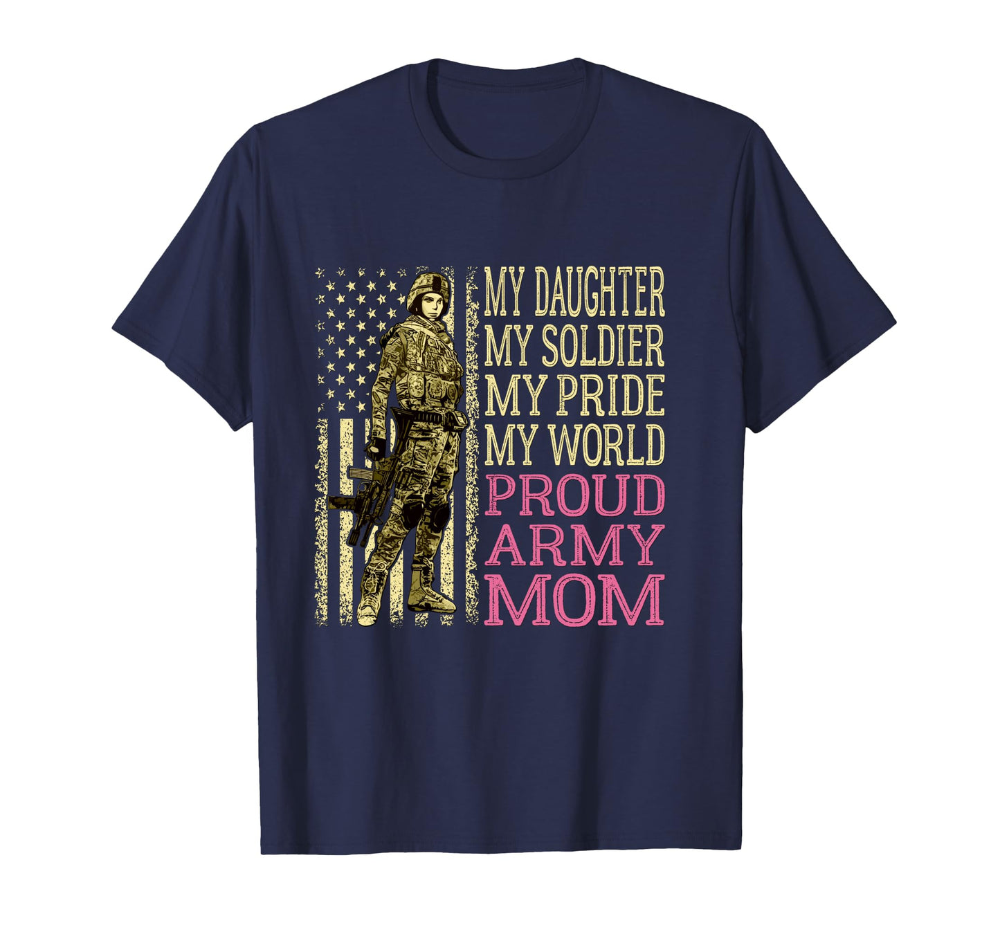 My Daughter My Soldier Hero Proud Army Mom Military Mother Long Sleeve T-Shirt