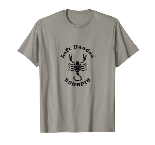 Left Handed Scorpio Zodiac Sign Astrology Lefty T Shirt T-Shirt