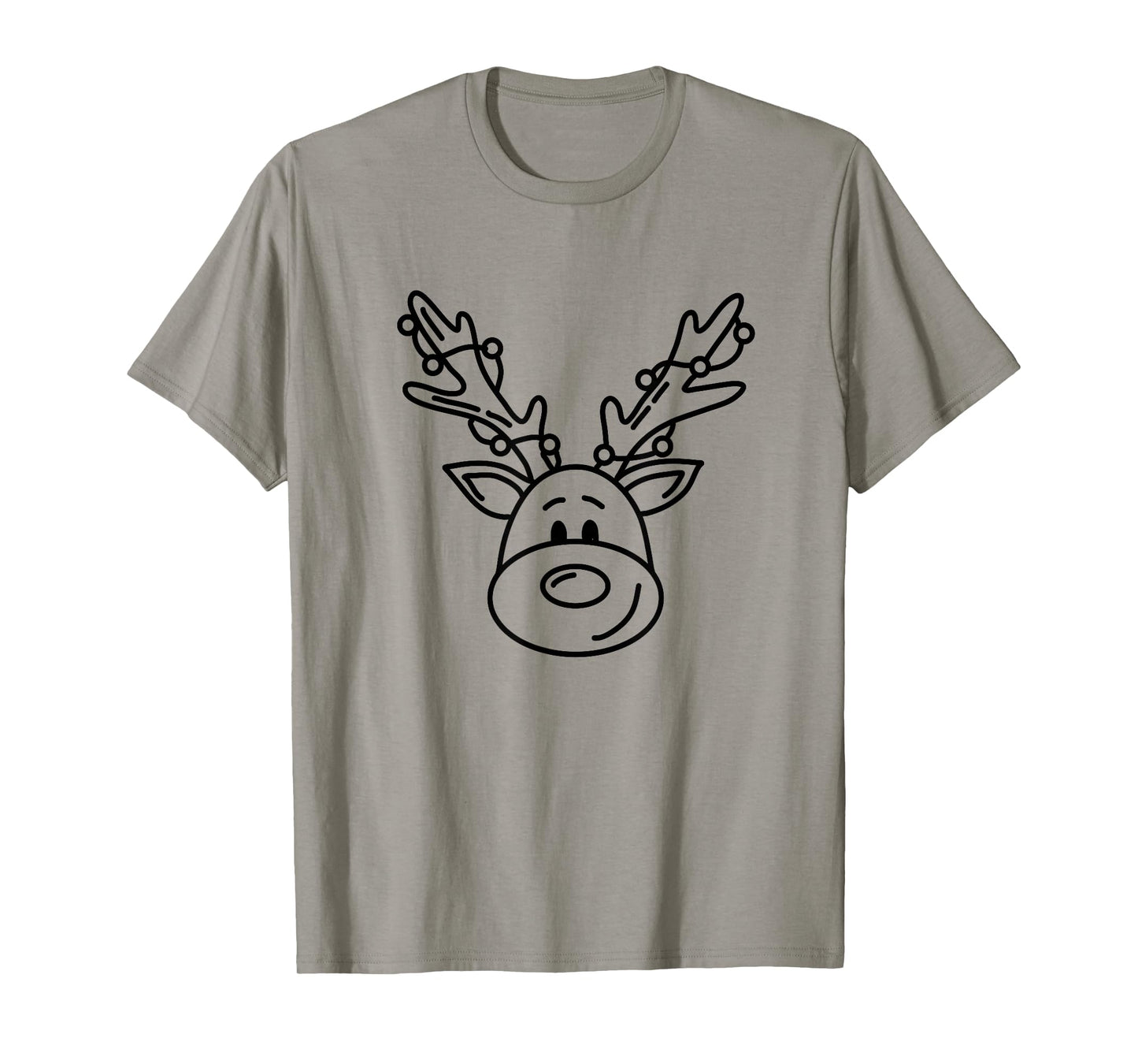 Christmas Funny Reindeer Color Your Own Craft for Kids T-Shirt