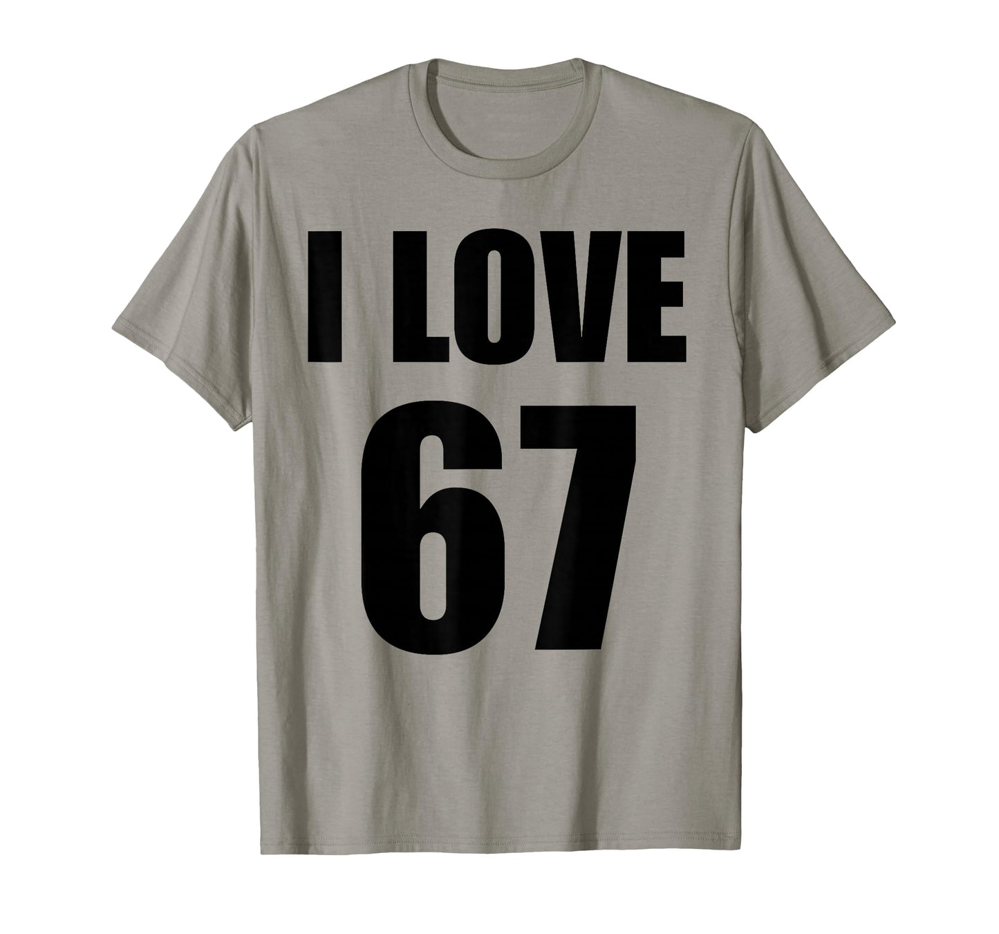 Funny White Lie Party Teacher Women's I Love 67 Brainrot T-Shirt