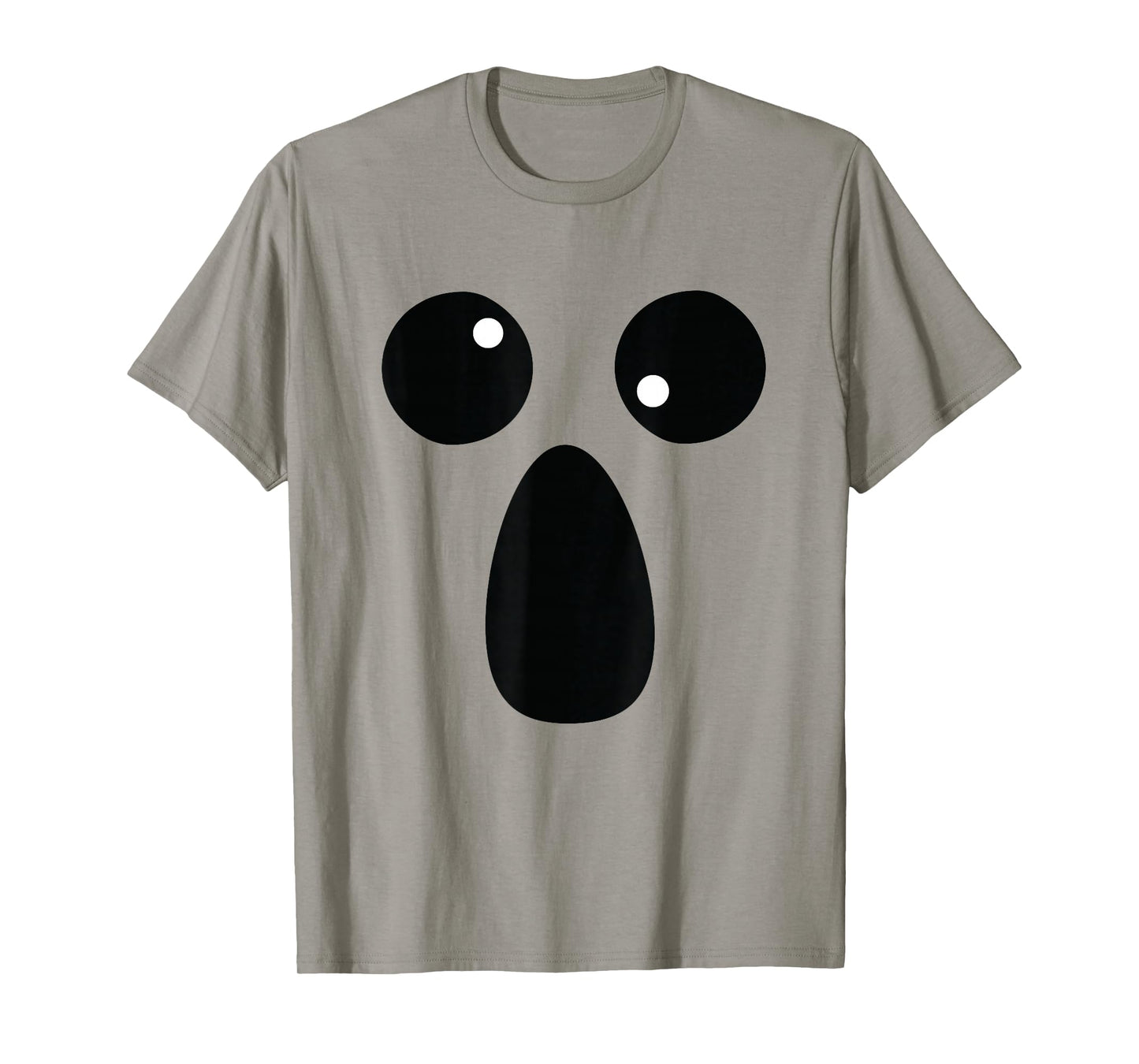 Funny Spooky Halloween Ghost Face Shirt Lazy Costume T-Shirt