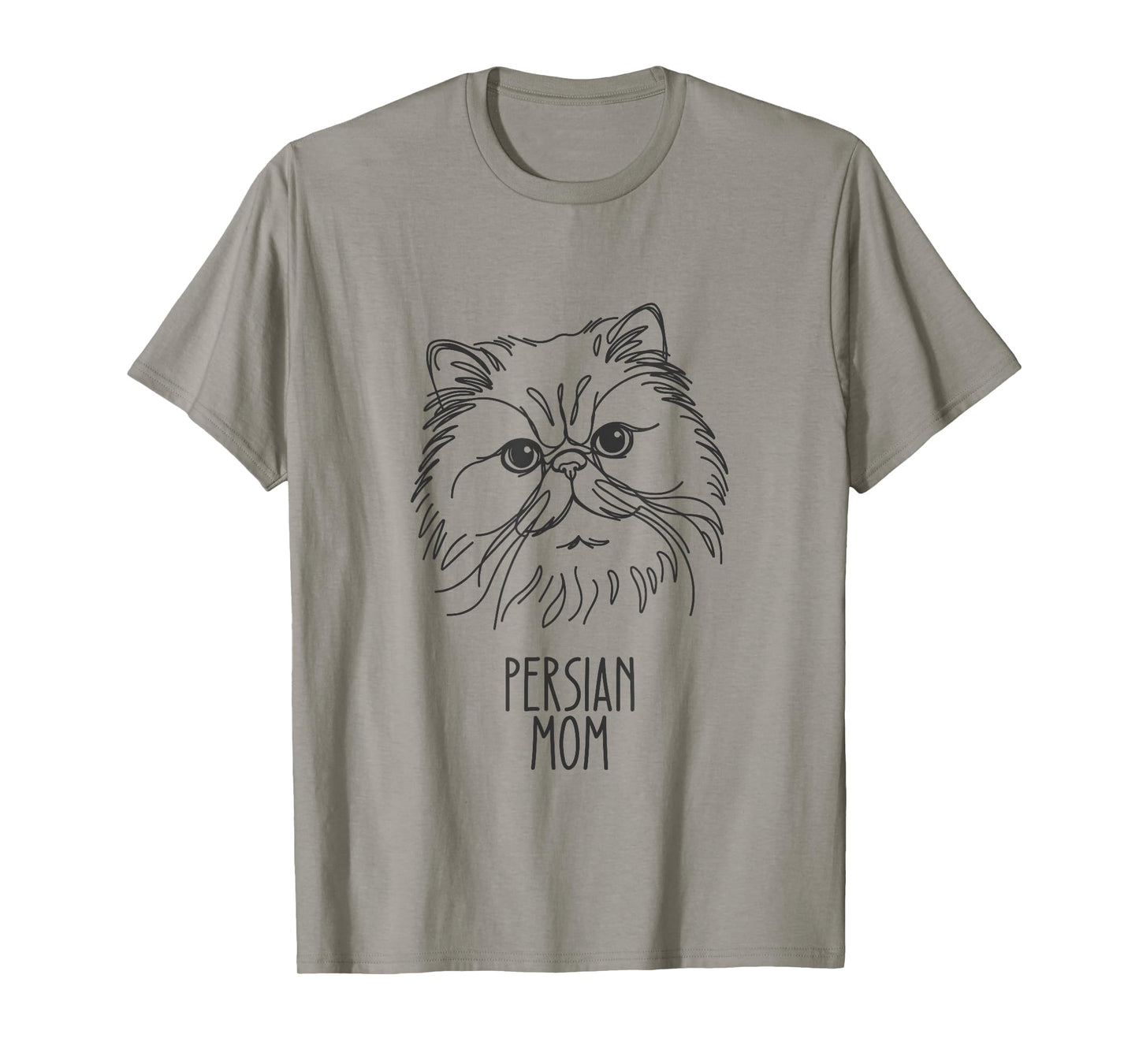 Line Art Best Cat Mom Women - Persian Cat T-Shirt