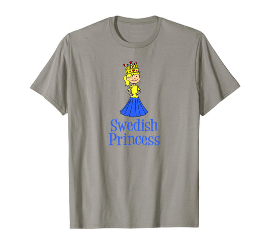 Swedish Princess Cute Girl Sweden Scandinavian Fairy Tale T-Shirt