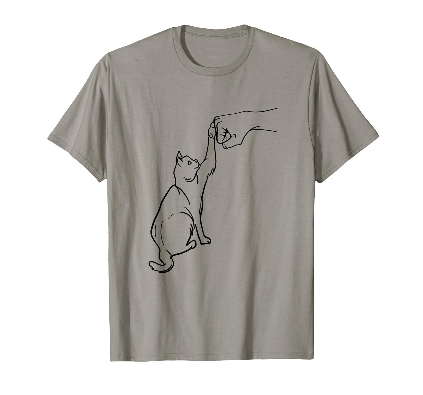 Funny Cat Best Friend Fist Bump Cat Lover T-Shirt