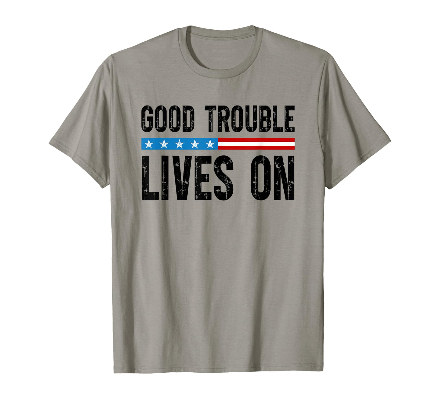 Good Necessary Trouble Lives On Rainbow USA Flag Resistance T-Shirt