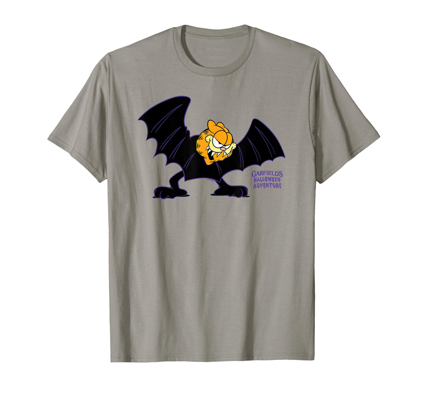 Garfield Spooky Bat Costume Halloween Cartoon Cat Men Women Kids T-Shirt