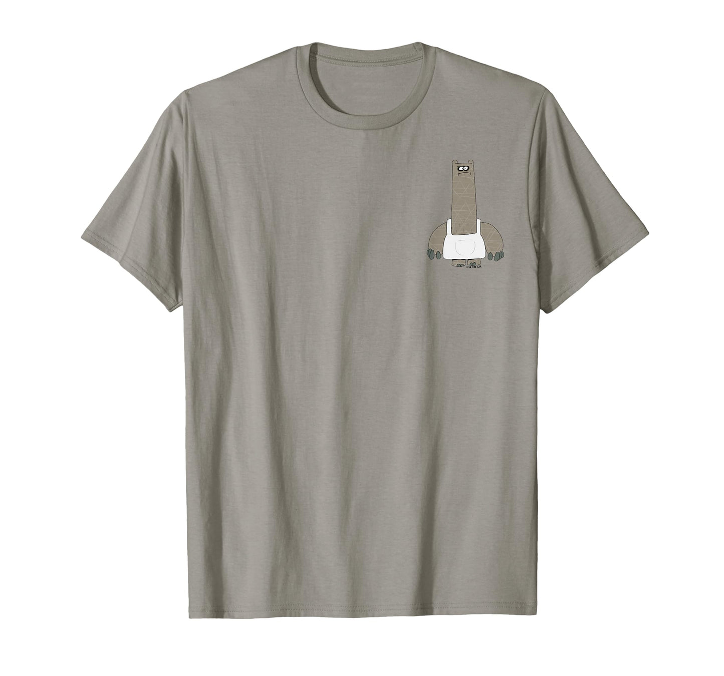 Chowder Shnitzel Angry Pose Full Body Shot Pocket Logo T-Shirt