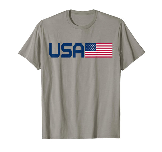 American Patriotic Design Men Women 4th of July USA Flag T-Shirt