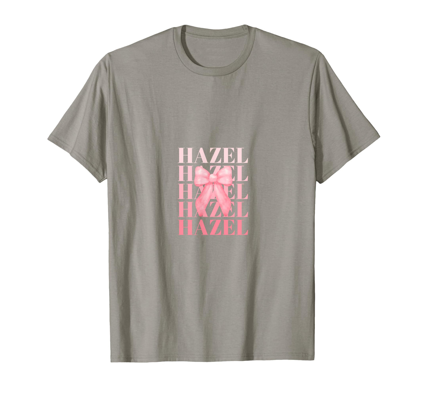 Coquette Custom HAZEL Pink Big Bow T-Shirt