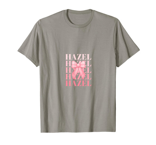 Coquette Custom HAZEL Pink Big Bow T-Shirt