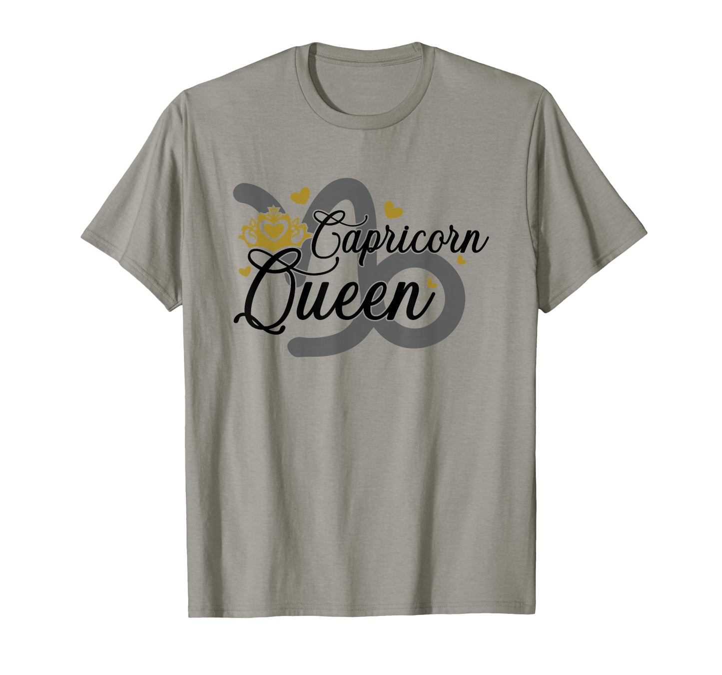 Capricorn Queen, Zodiac Astrological Elegance Crown T-Shirt