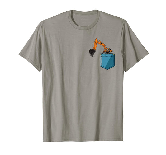 Construction Excavator Shirt for Boys Girls Men and Women T-Shirt
