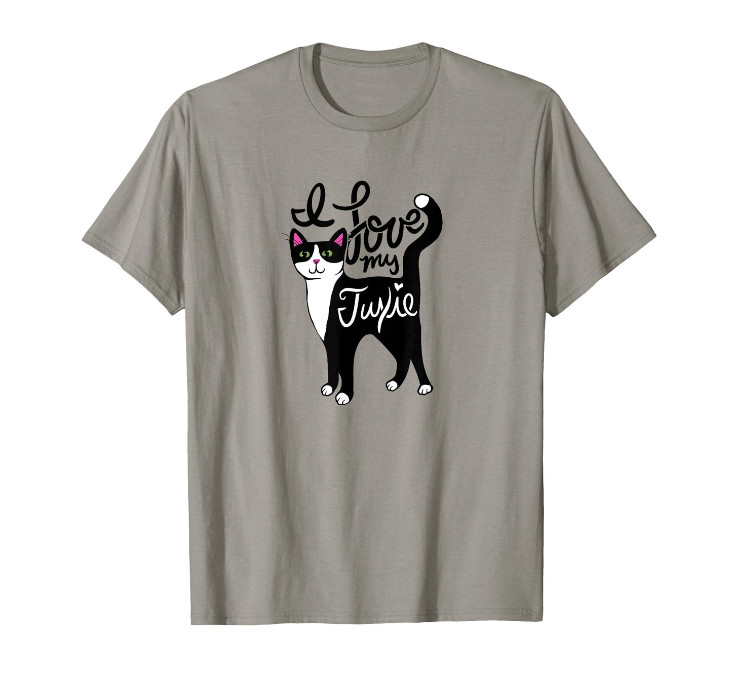 I Love My Tuxie Cute Tuxedo Cat T-Shirt