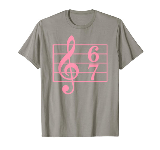 67 Music Meme Slang Six Seven Music Teacher Musician Girl T-Shirt