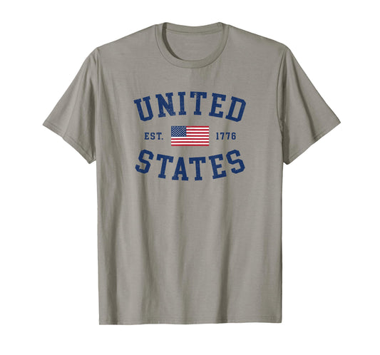 United States USA US Flag Patriotic 4th of July America Mens T-Shirt