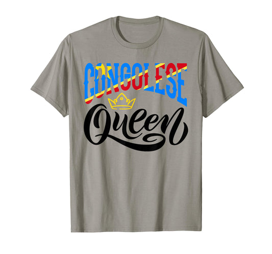 Congolese Queen Congolese DR Congo Congolese Flag T-Shirt