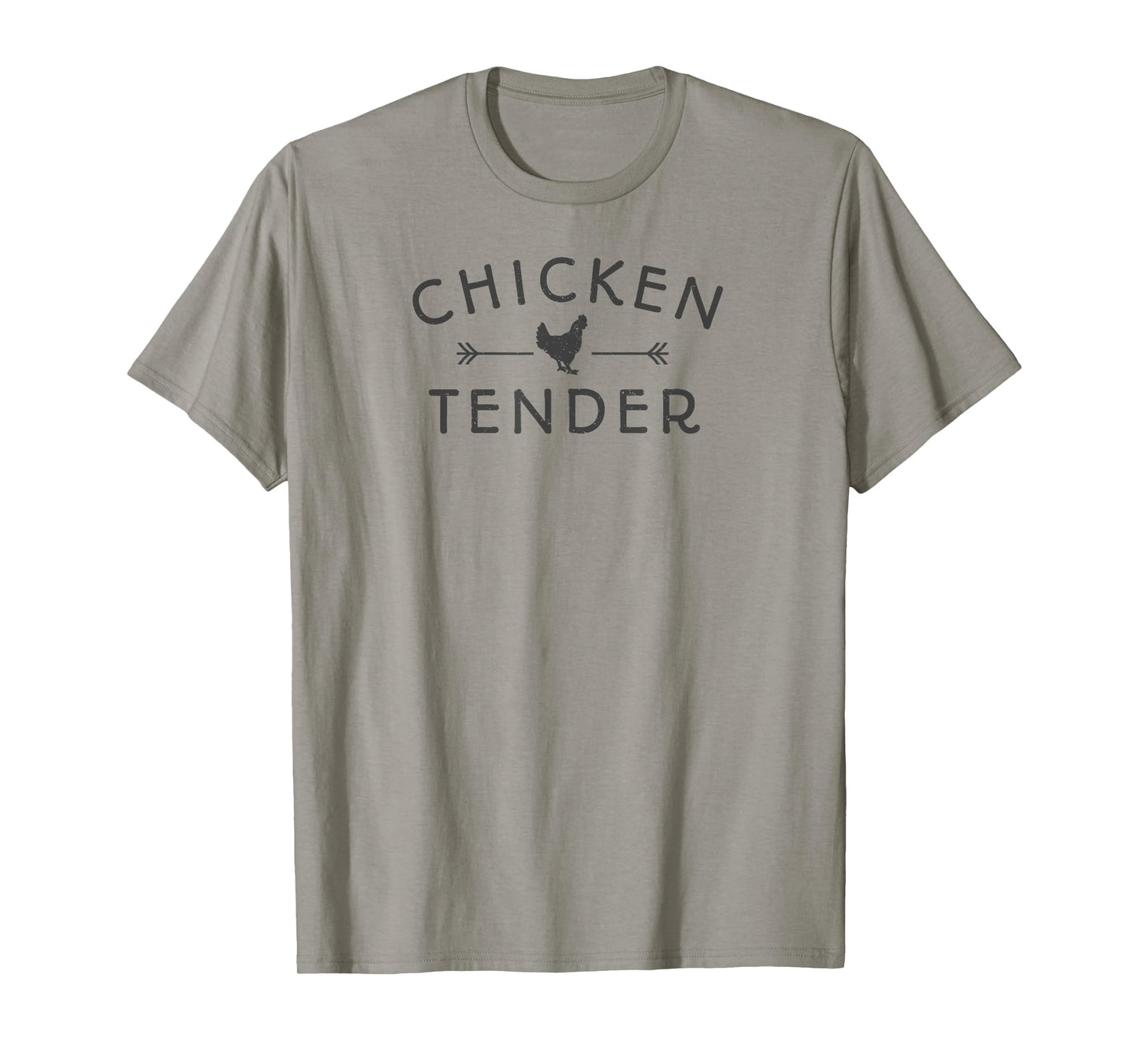 Ordinary Acres Chicken Tender Dark Lettering T-Shirt - Grey, Unisex, Short Sleeve, Classic Fit, Cotton & Polyester Blend, Adult, Casual, Outdoor, Classic Style, Chicken Theme