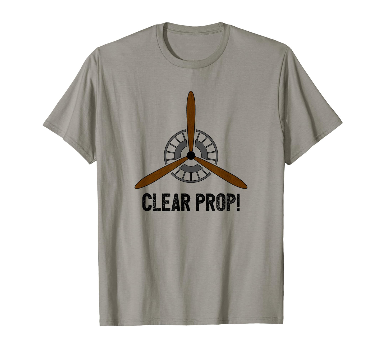 Clear Prop Aviation Airplane Pilot Propeller T-Shirt