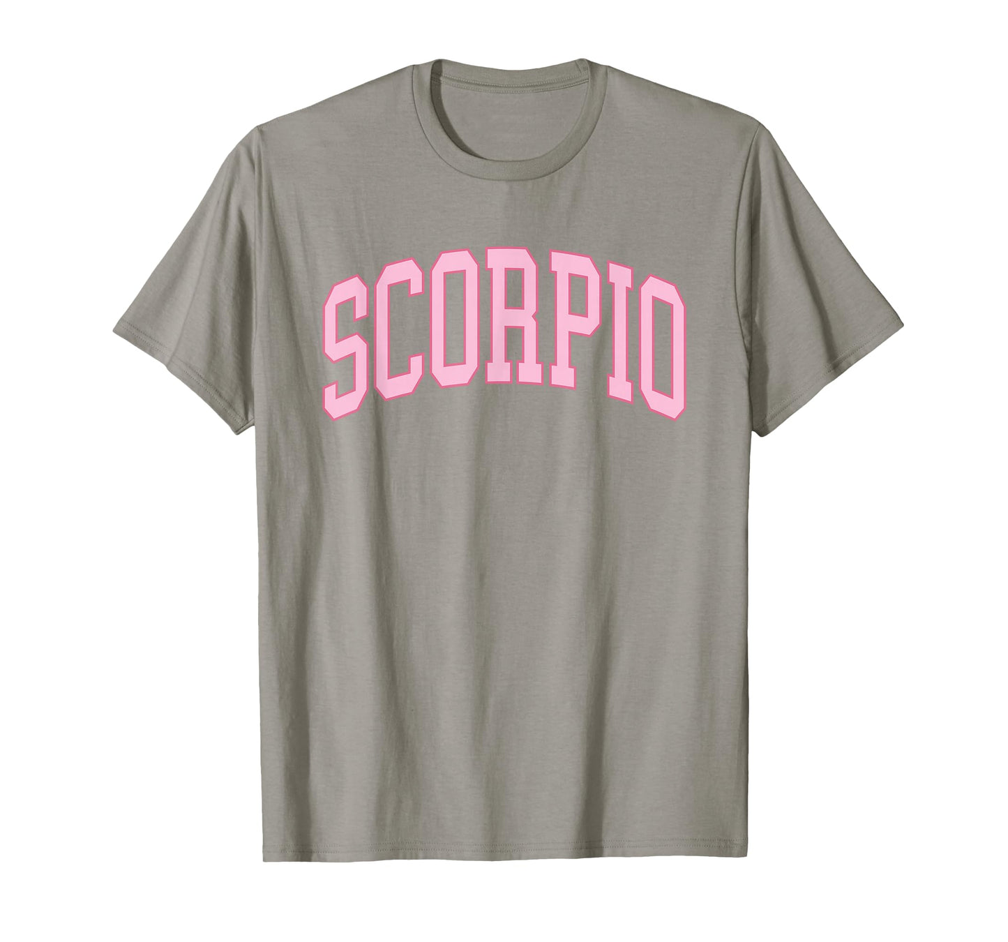 Scorpio Zodiac Horoscope Pink Retro Preppy Throwback Womens T-Shirt