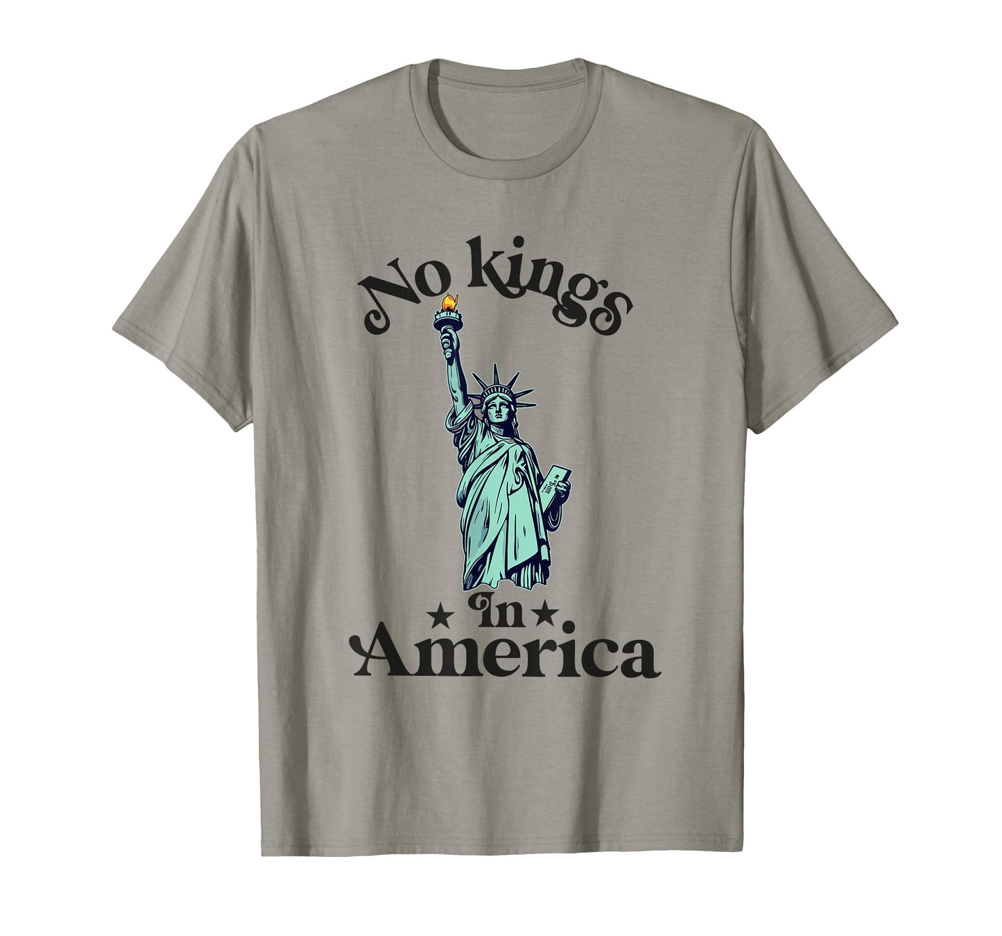 No Kings in America Flag Protest Save Democracy T-Shirt
