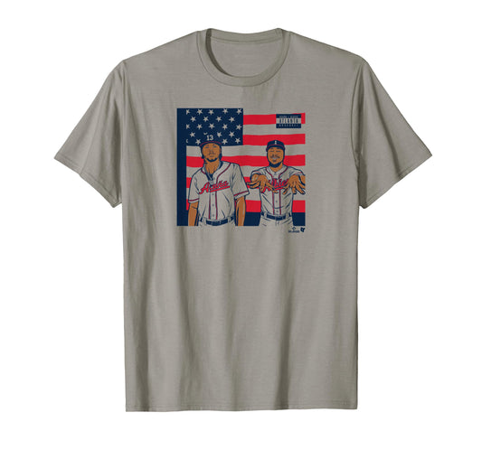 Ronald Acuña Jr. & Ozzie Albies - Icons - Atlanta Baseball T-Shirt