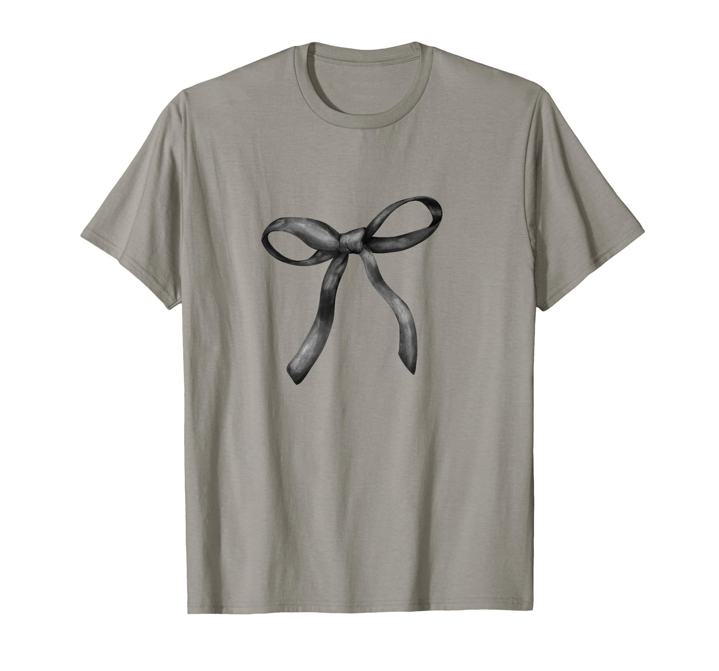 Black Bow Coquette Girly Aesthetic T-Shirt