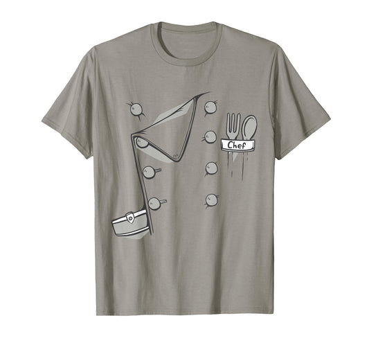 Chef Jacket Chef Costume Cook Cooking Funny Chef Gift T-Shirt