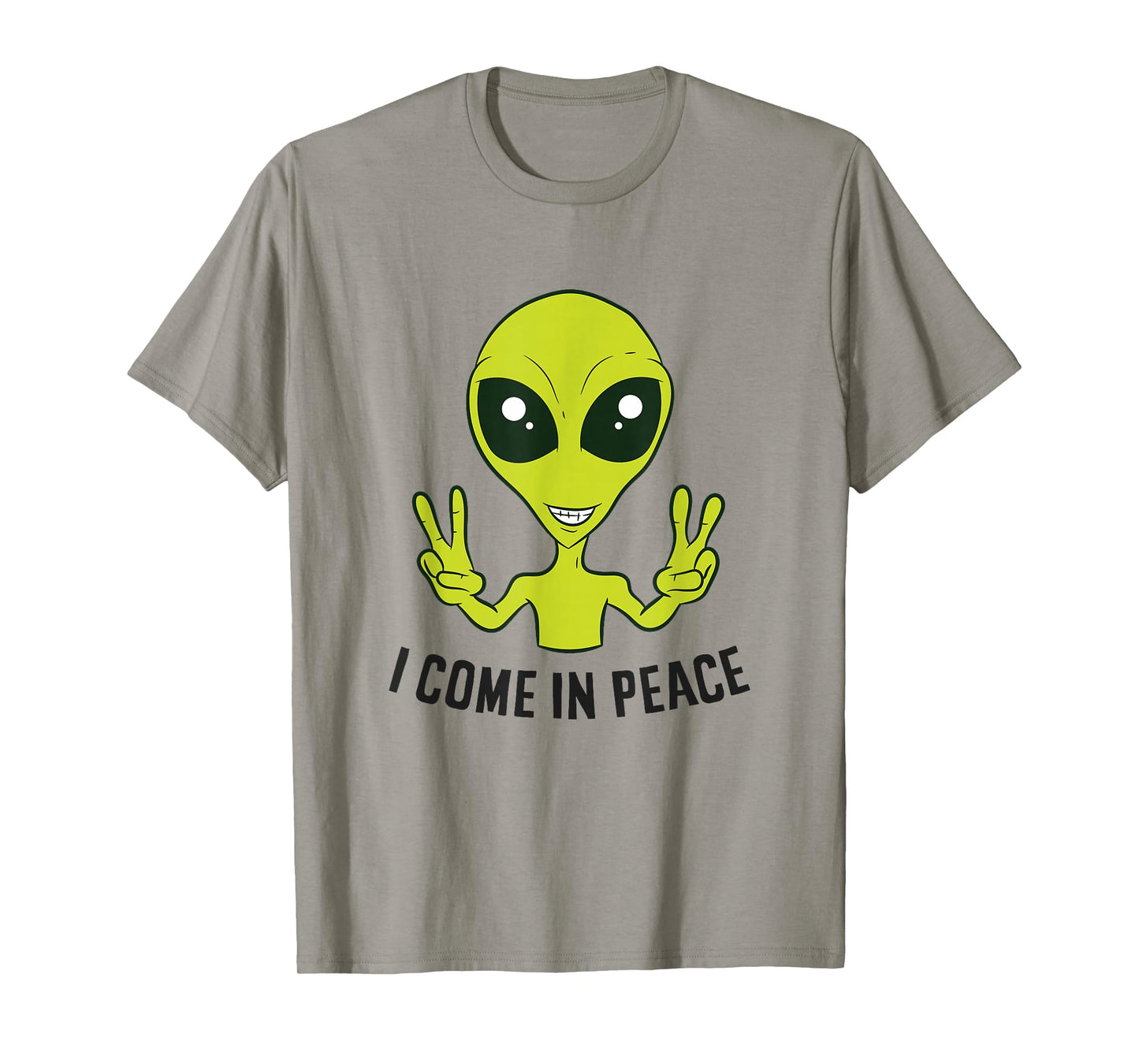 Funny Alien Ufo Space Rave EDM Music I Come In Peace T-Shirt