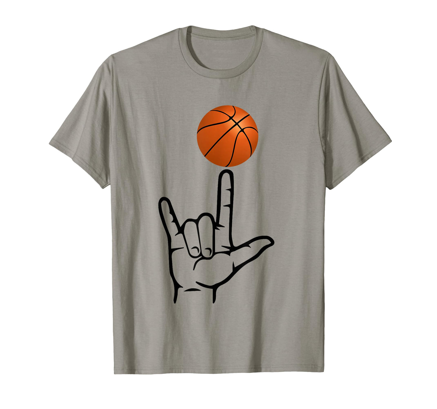 ASL Sign Language Shirt for Basketball Player Deaf Gifts T-Shirt