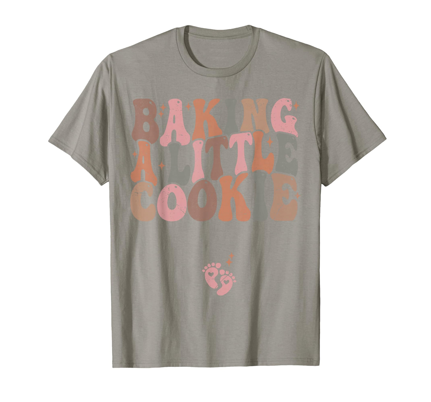 Baking a Little Cookie Christmas Pregnancy Announcement T-Shirt