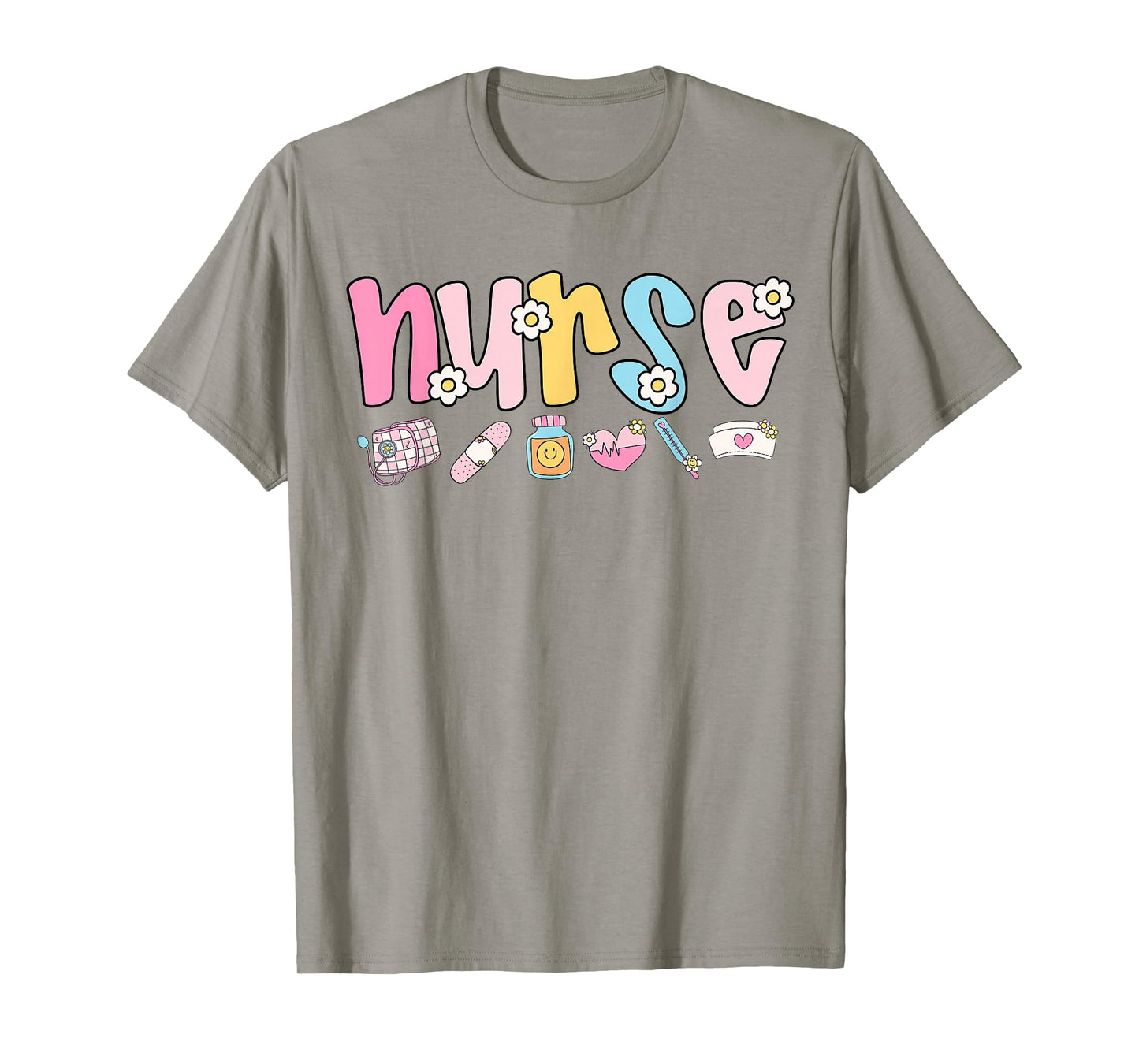 Cute Nurse Retro Nurses RN LPN Women School Life Work Scrub T-Shirt