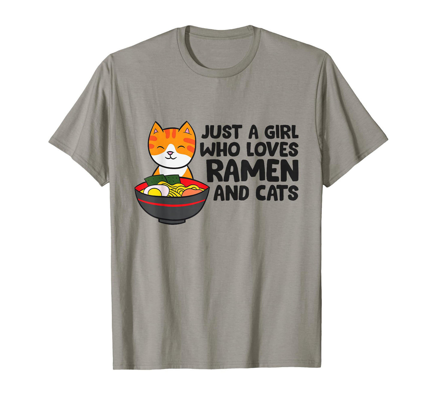Just a Girl Who Loves Ramen And Cats T-Shirt