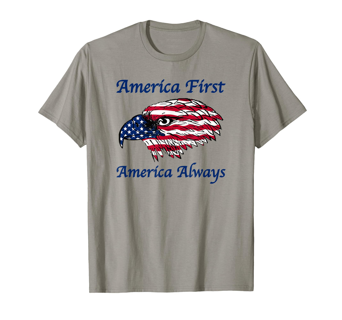 Patriotic Eagle, America First America Always, American Flag T-Shirt
