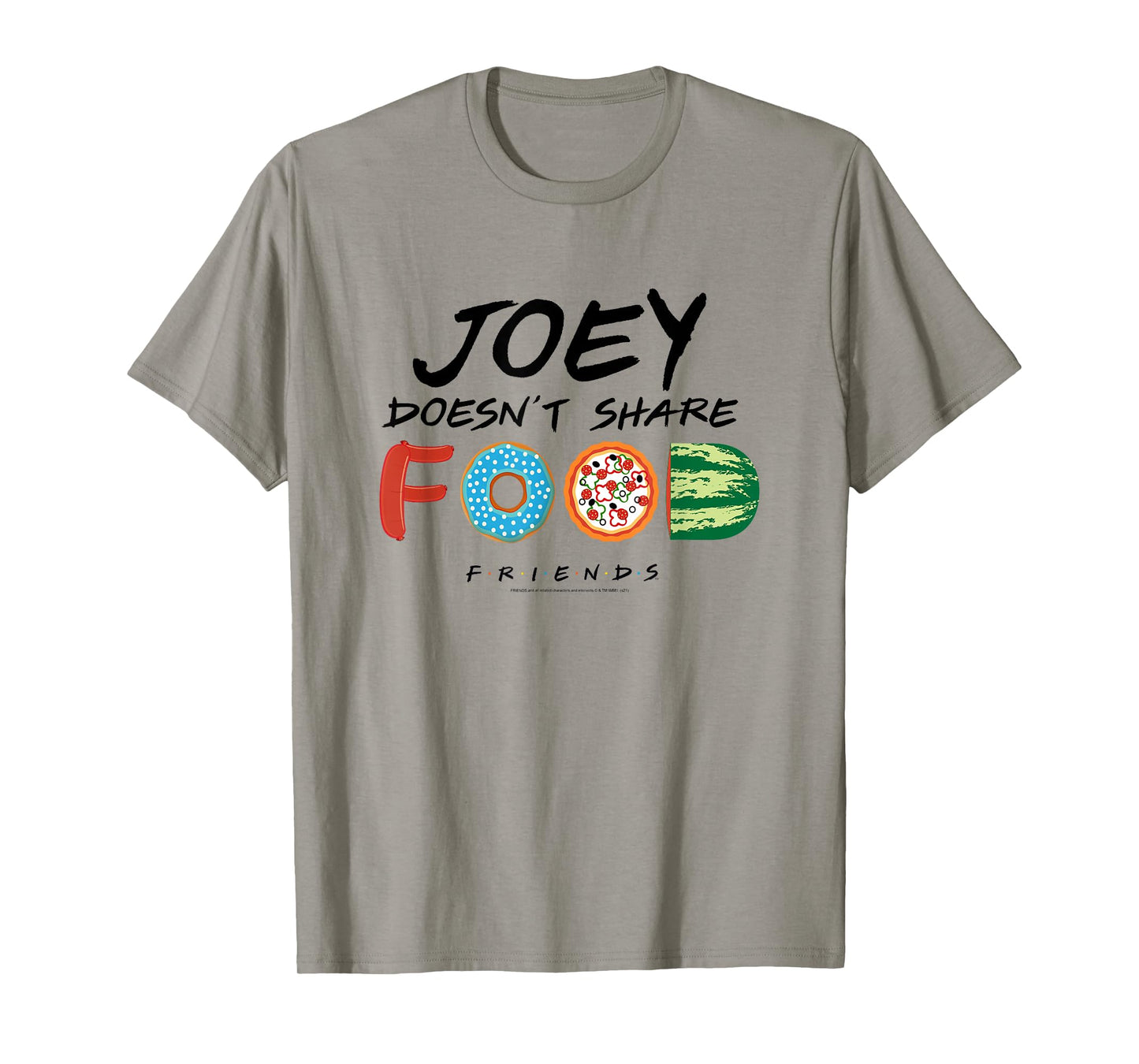 Friends Joey Doesn't Share Food Illustration TV Show T-Shirt