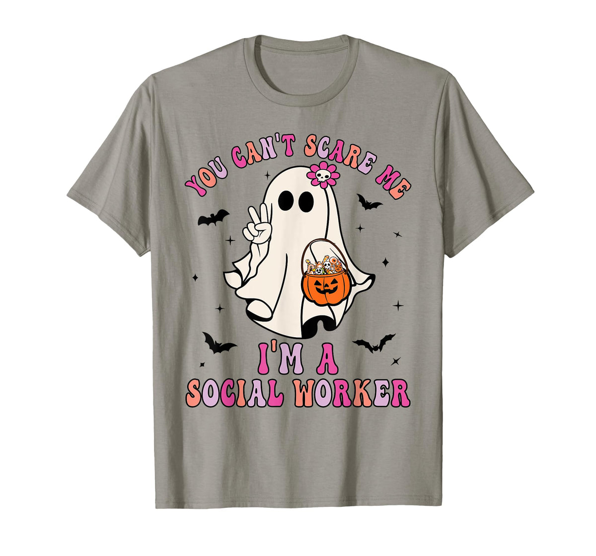 You Can't Scare Me I'm a School Social Worker Halloween T-Shirt