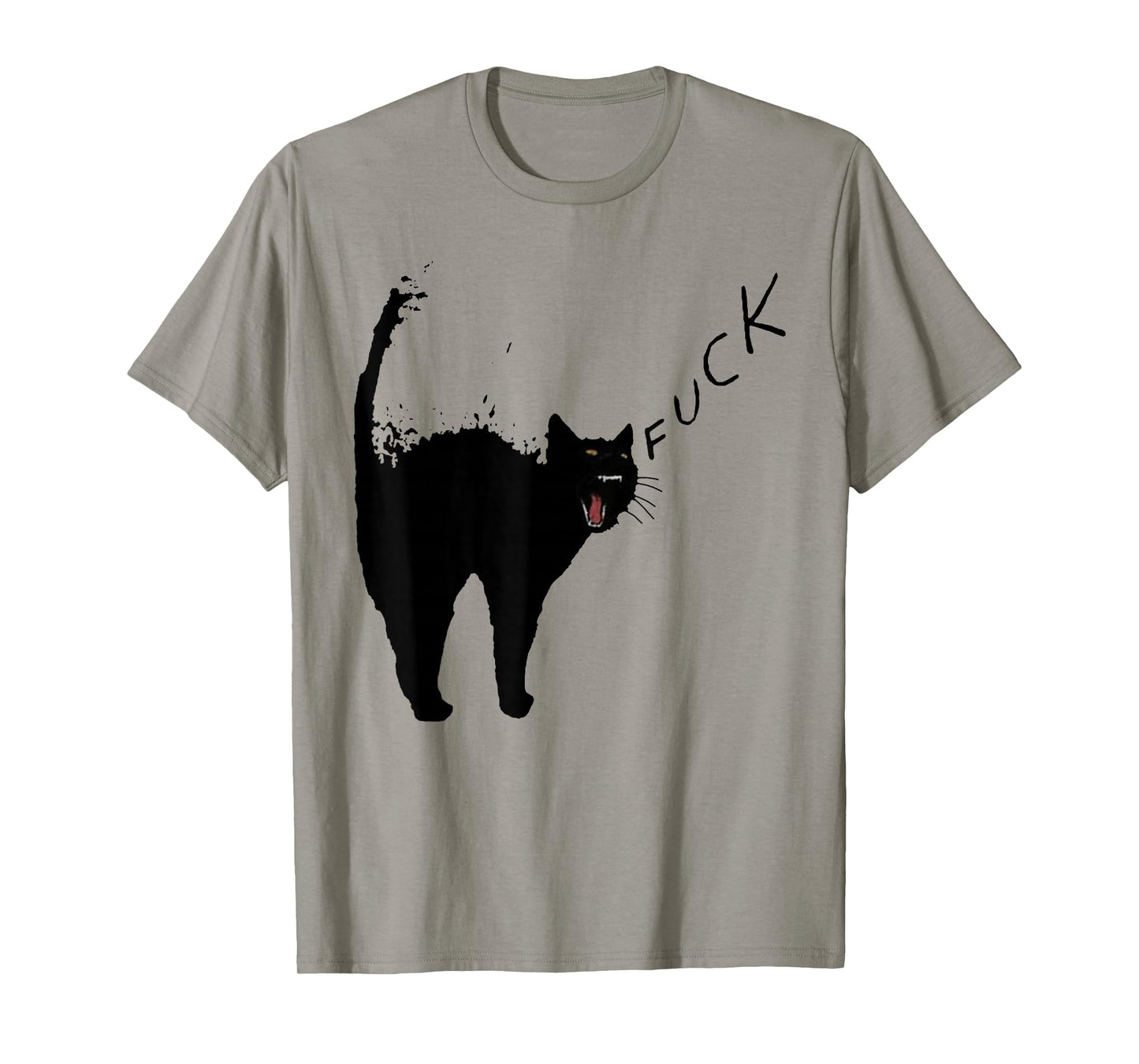 Angry - Black Cat - Fuck Yelling Art T-Shirt