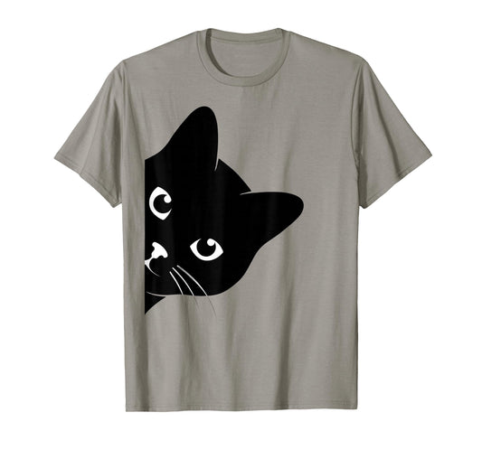 Cute Peeking Cat Adorable Kitten for Women Men Kids T-Shirt