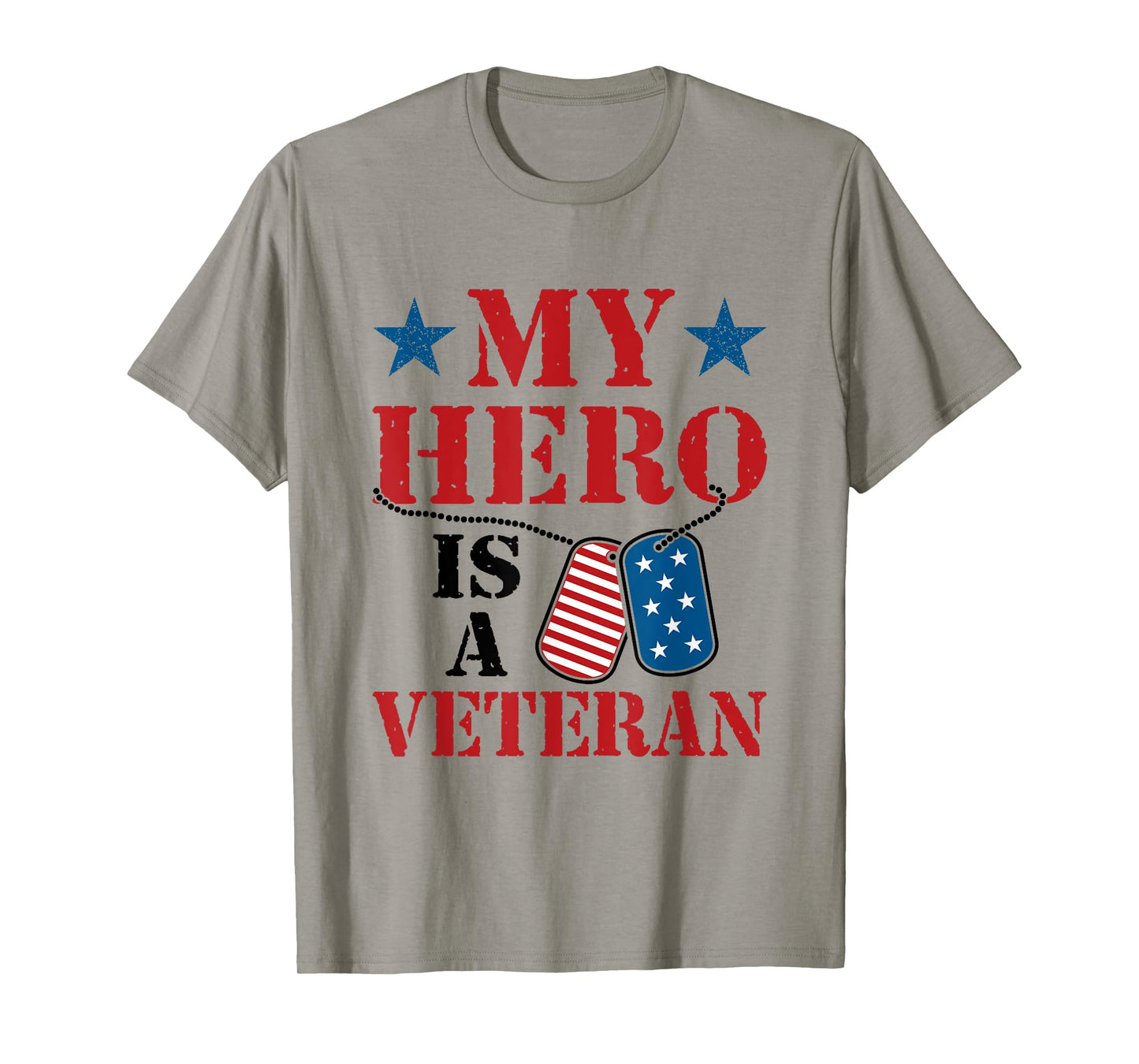 My Hero Is A Veteran Veteran's Day Family Grandpa Dad T-Shirt