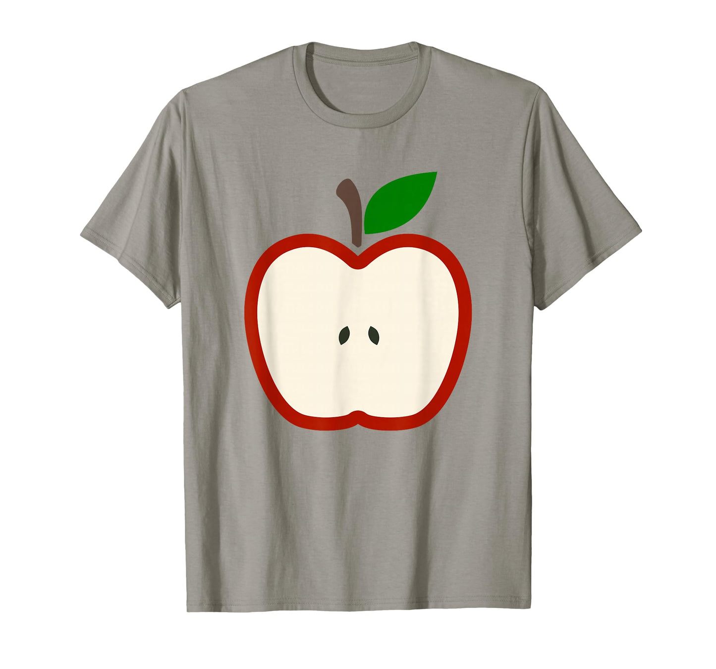 Cute Red Apple Slice Costume Healthy Fruit Minimal T-Shirt