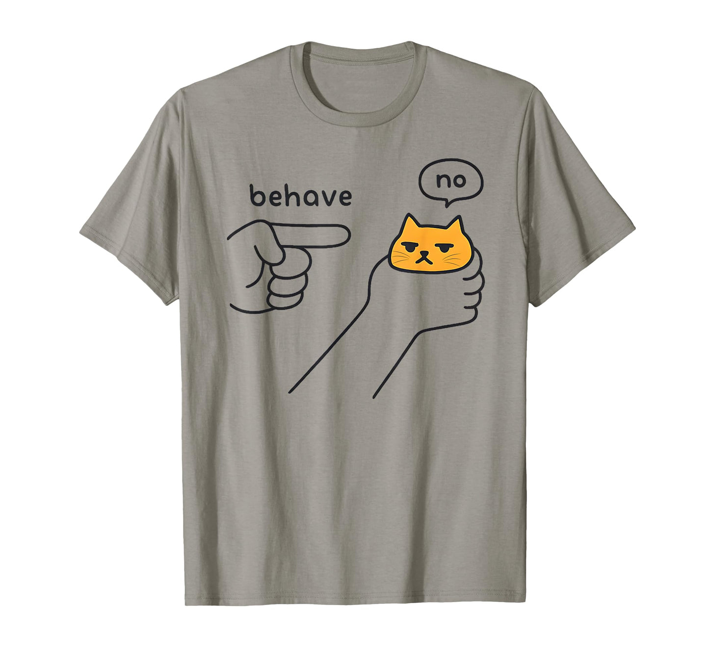 Dishonest Cat Meme Behave No Funny Cat Meme Saying Men Women T-Shirt