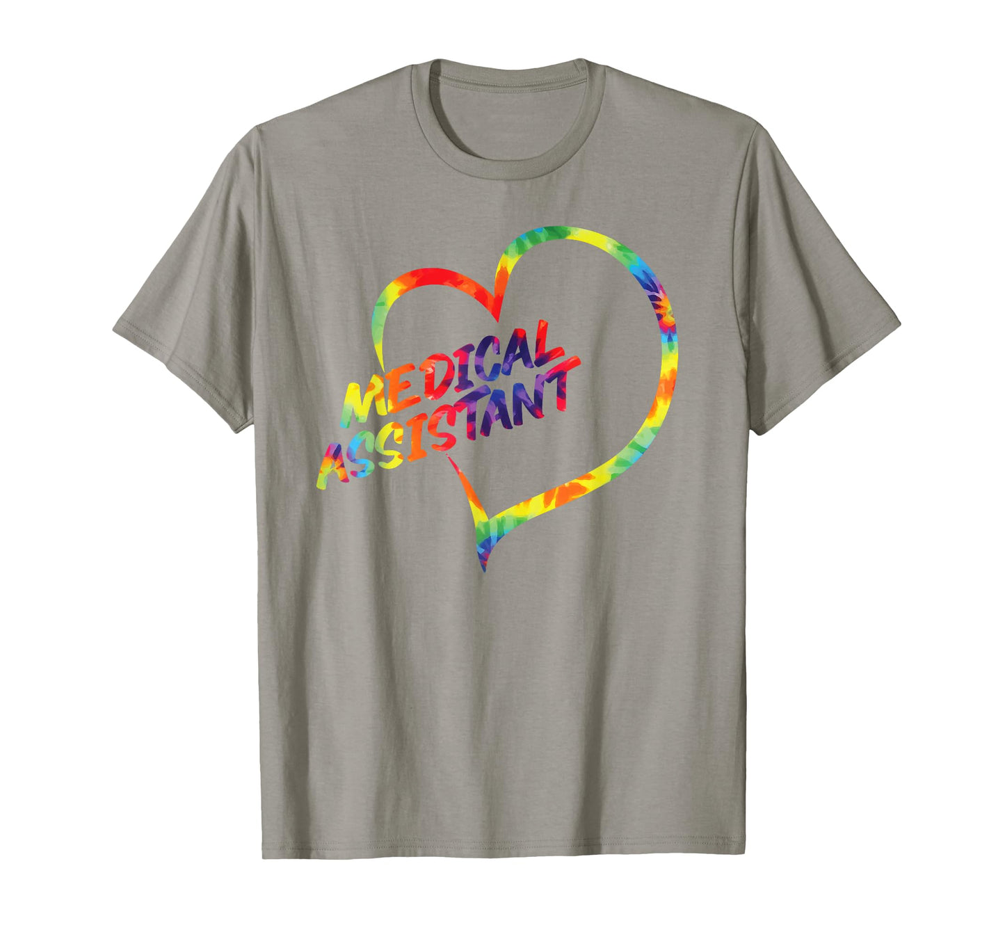 Certified Medical Assistant Tie Dye Heart CMA T-Shirt