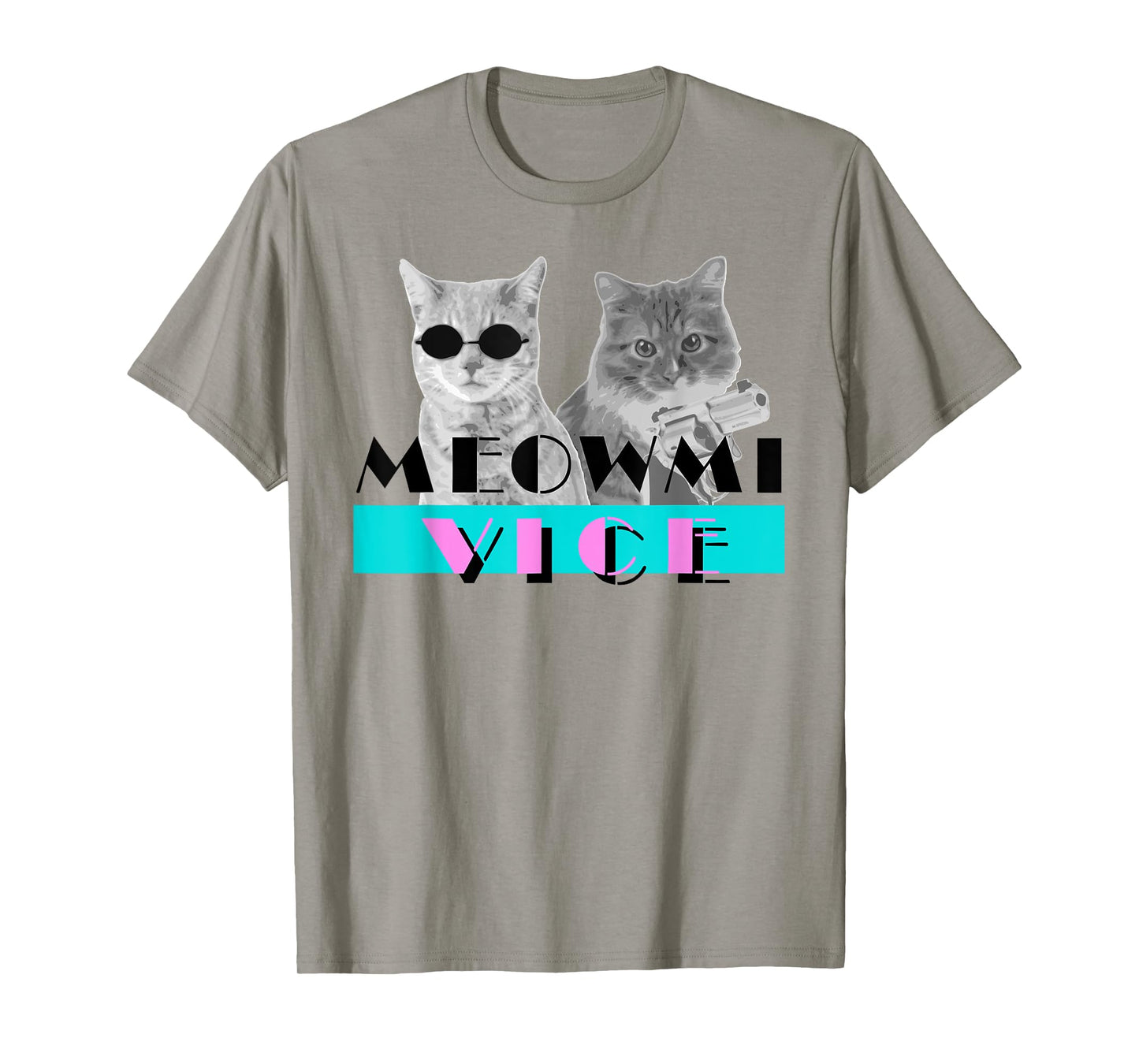 Kitten Meowmi Vice 80s Miami Funny Cat Lover T-Shirt